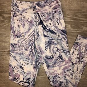 Marble workout leggings